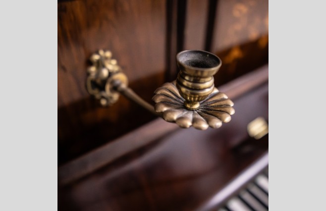 Used Hugo Thieme Mahogany Upright Piano Sold As Seen Bargain - Image 9